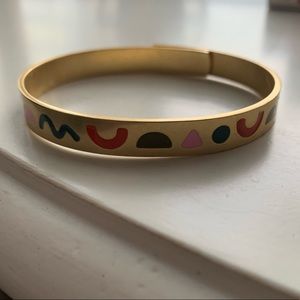 Madewell gold multicolor cuff bracelet